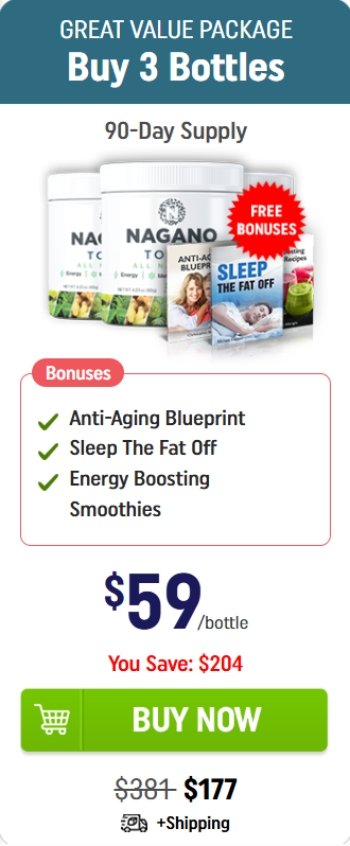 Nagano Tonic Buy 3 Bottles